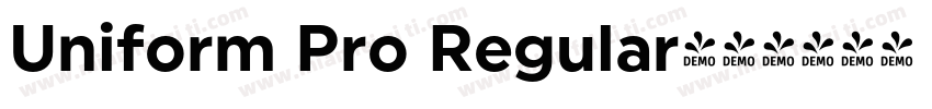Uniform Pro Regular字体转换